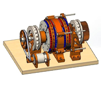 尼古拉特斯拉的环形发电机三维模型