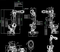 ABB六轴机械手cad图纸