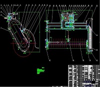 1G-160型旋耕灭茬机总体及侧边传动装置cad图纸