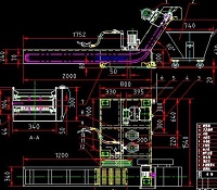 刮板式排屑机cad图纸