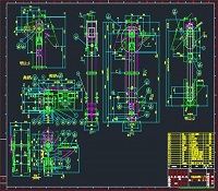 斗式提升机全套详细图纸cad图纸