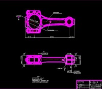 连杆工艺及扩孔夹具设计cad图纸