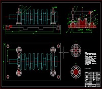 夹具二维工程图cad图纸