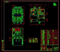 CJ40-63交流接触器总装图机械设计图纸