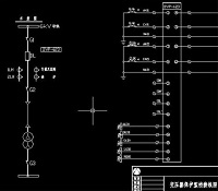 变压器保护监控接线图机械设计图纸