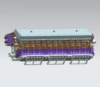 大马力柴油发动机3d模型