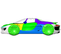 超跑车型CATIA建模3d模型