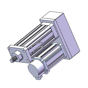 伺服电动缸-转折电缸solidworks模型