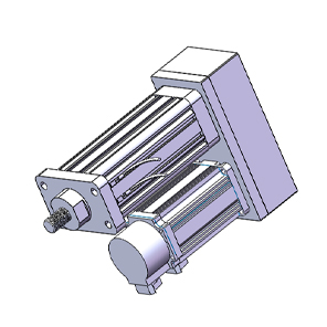 折返式电缸 缸经16 额定负载30KGsolidworks模型