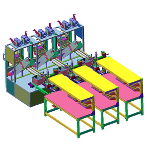 热印自动化生产线3d模型