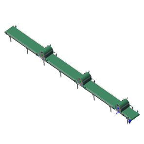 拱形平板输送带三维模型