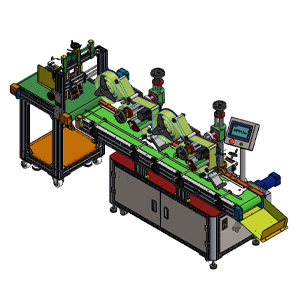 全自动贴标机3d模型