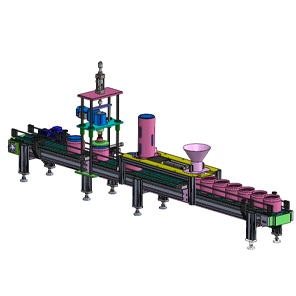自动灌装封盖机step模型
